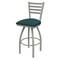 Holland Bar Stool Co 36" Swivel Bar Stool, Nickel Finish, Graph Tidal Seat 41036AN022 - alternate 1